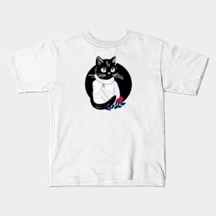 Cozy Lady Cat Kids T-Shirt